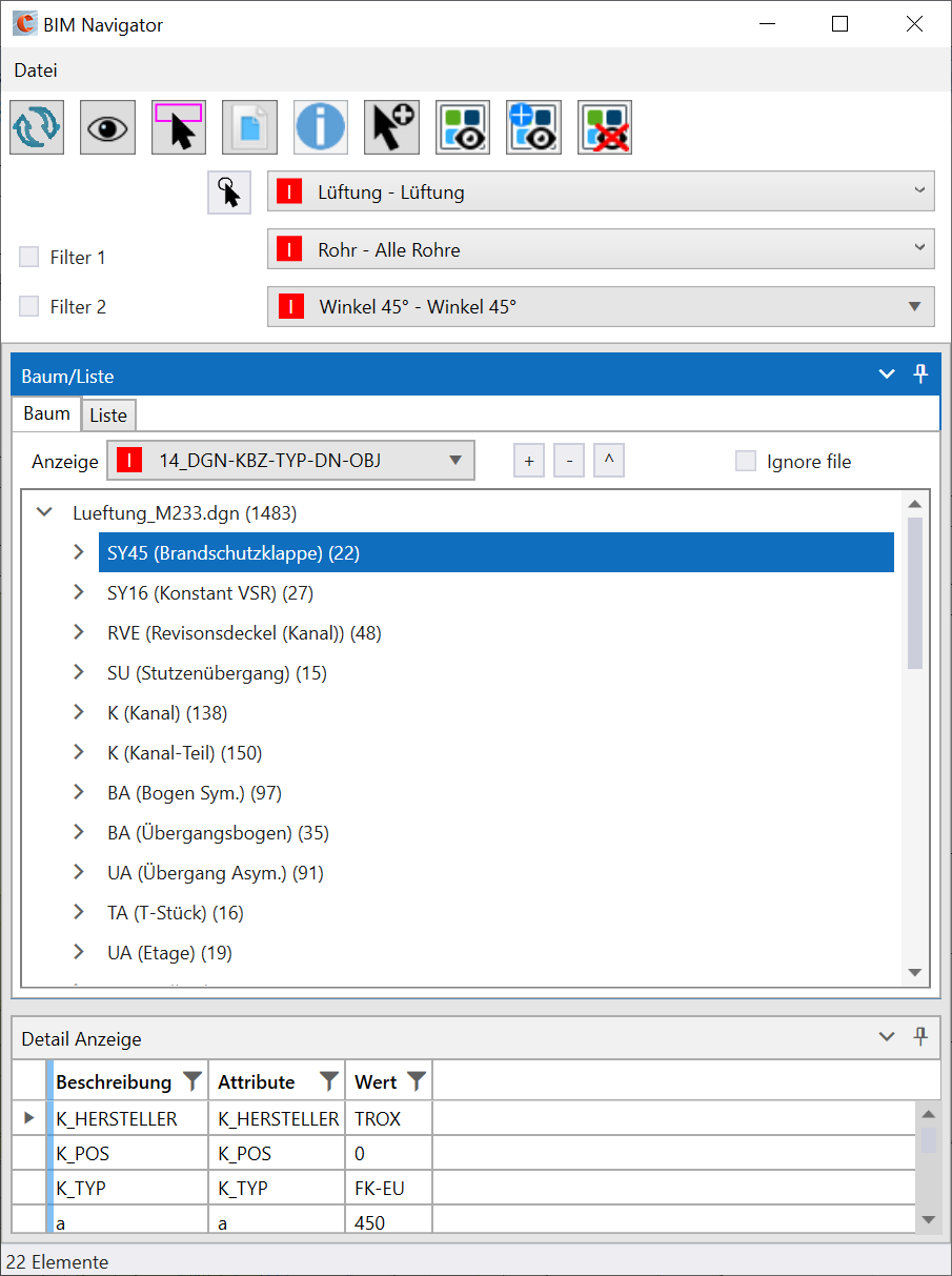 BIM Navigator Baum