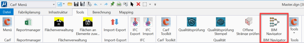CarF Menue Tools gedreht