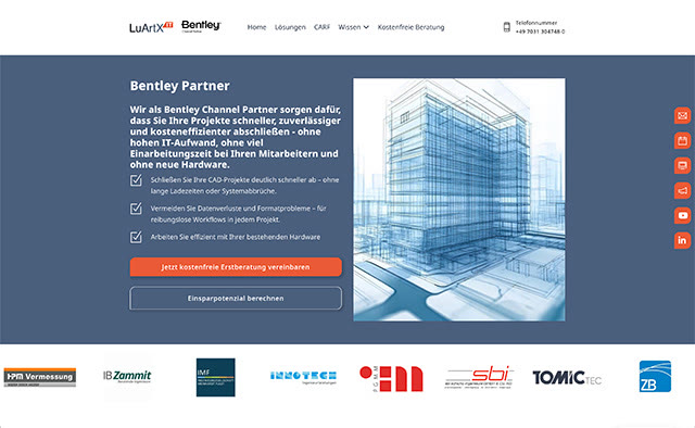 Landingpage Bentley Partner